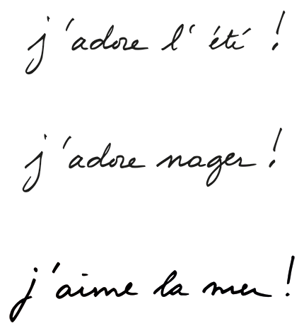 J'aime l'&eacute;t&eacute;